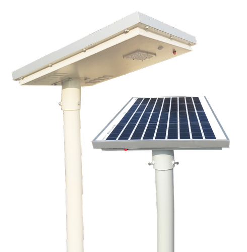 Aluminum Solar LED Street Light For Outdoor Lighting Color White At