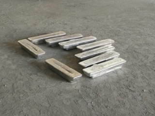 Rectangular Non Polished Aluminium Ingots Purity 99 97 Color