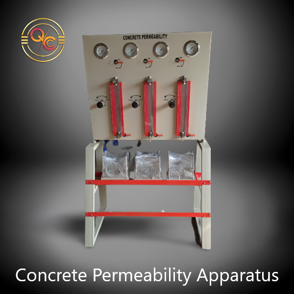 Grey Concrete Permeability Apparatus QCC Lab Solutions Pvt Ltd Navi