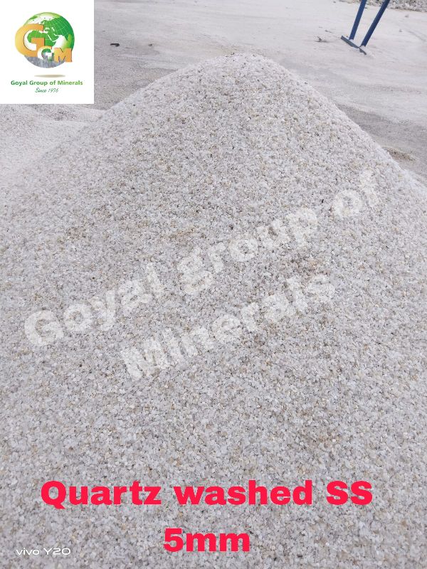 5mm Super Semi Washed Quartz Grits For Raw Color White At Rs 800