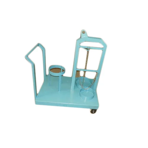 Mild Steel Double Cylinder Trolley Color Blue United Engineering