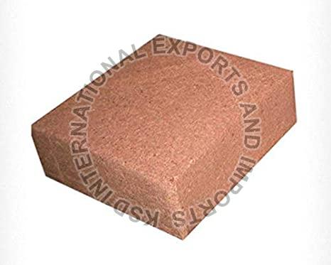 Rectangular Low EC Coir Pith Block For Agriculture Color Brown At