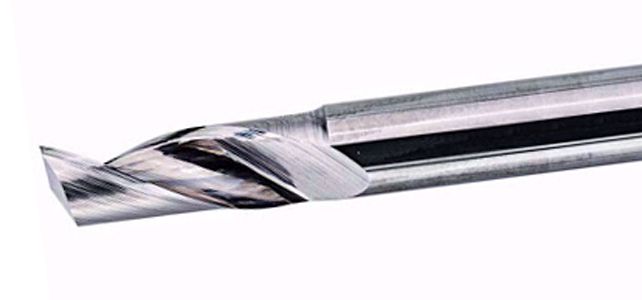 Polished Solid Carbide Single Flute End Mill For Drilling Feature