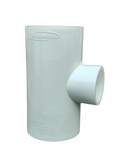 White Waterflo Upvc Reducer Tee Feature Corrosion Proof Eco