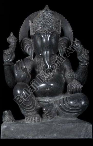 Black Marble Ganesh Statue For Home Temple Size Feet At Rs