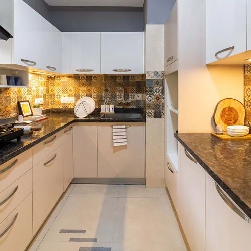 Wooden Laminated Modular Kitchen For Home Feature Accurate