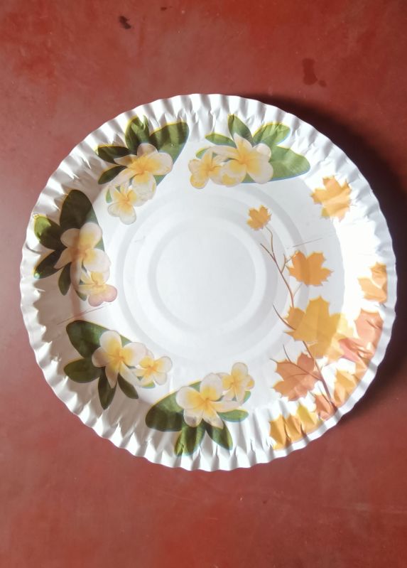 Inch Disposable Printed Paper Plate For Event Party At Rs