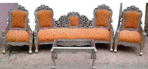 Buy wooden sofa set 001 from k. j. handicrafts, udaipur, india ... Wooden sala set pics