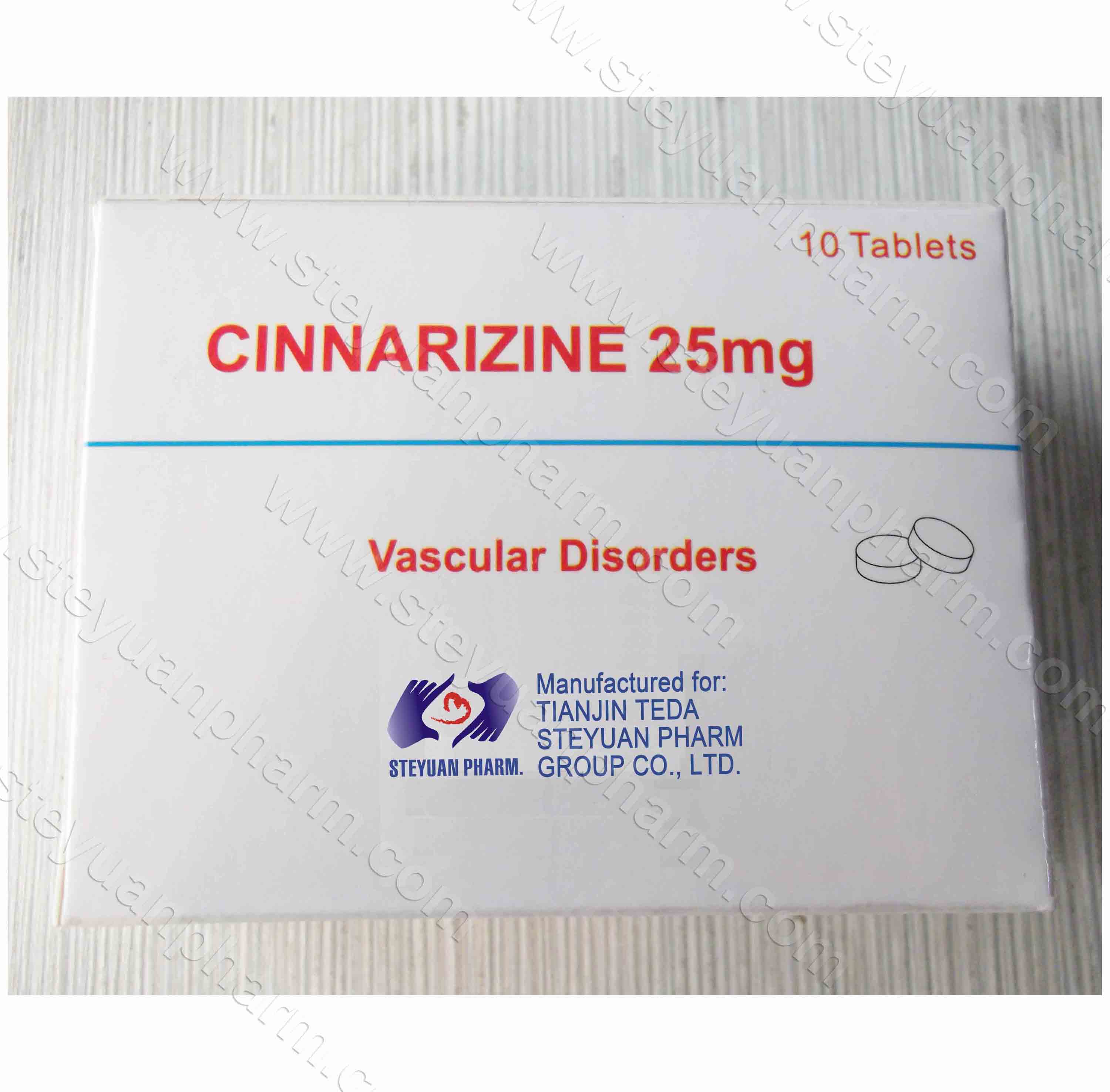 Buy Cinnarizine Tablet from Tianjin Teda Steyuan Pharmaceutical Co. Ltd ...