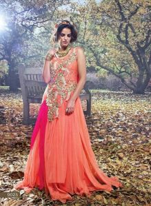 ladies party wear gown