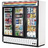 Glass fridge online double door