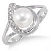 Silver Pearl Ring in Delhi