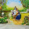 Radha Krishna Mural Paintings