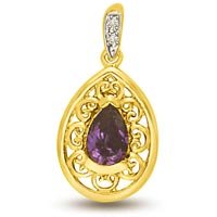 Gold Gemstone Pendant