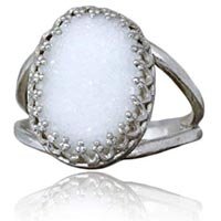Agate Druzy Rings