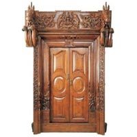 Wooden Temple Doors