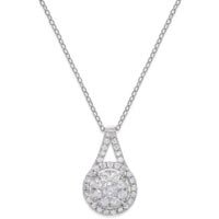 Silver Diamond Necklace