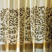 Applique Work Curtain