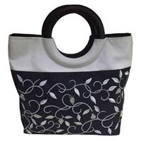 Embroidered Silk Handbag