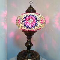 Mosaic Hurricane Lamp