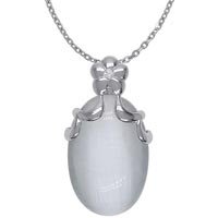 Opal Stone Silver Pendant