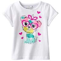 Girls Round Neck T-Shirts