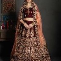 Velvet Lehenga Choli