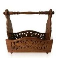Wooden Magazine Rack