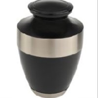 Black Cremation Urn