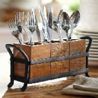 wooden cutlery box