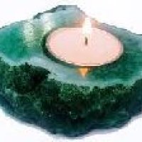Agate Candle Light Holder