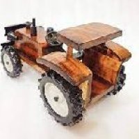 Decorative Wooden Tractor