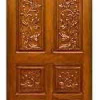 African Teak Wood Door