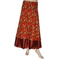 Silk Wrap Around Skirts