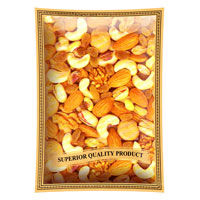 Printed Glossy Dry Fruits Stand Up Zipper Pouch Without Cylinder