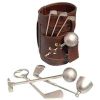 Leather Golf Bar Set