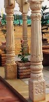 Stone Pillars in Ahmedabad