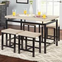 Metal Dining Table & Chair