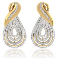 Gold Diamond Earrings