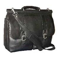 Leather bag Montblanc Black in Leather - 35857548