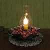 Glass Candle Lamp