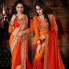 Embroidered Crepe Sarees