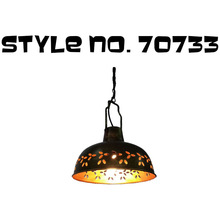 IRON  Art Craft Pendant Lamp, Size : 26 X 17 Cms