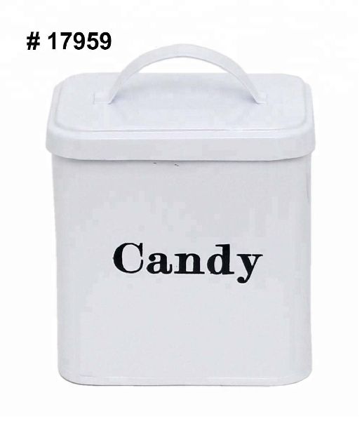 Galvanized candy box