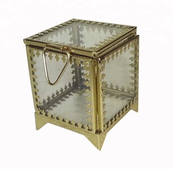 Glass storage decorative box