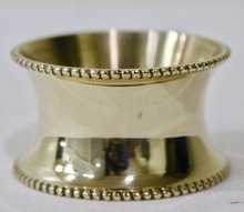  Brass TABLE METAL NAPKIN RING, Size : 3 x 3 Cms