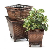 Powder Coated Metal copper planters
