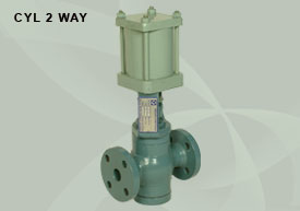Cylinder Type Control Valve, Size : 1” to 8” (25mm to 200mm).