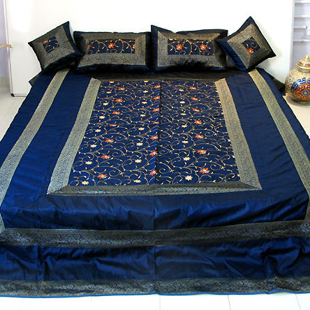 Silk Bedspread, for Home, Hotel, Size : 90 X 108 INCHES
