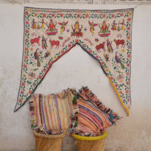 Indian door valance, ethnic wall decor, Color : Multi